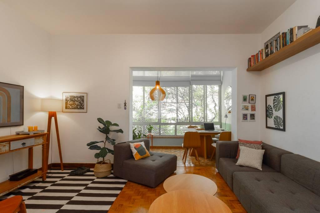 SALA de Apartamento para alugar, Padrão com 132 m², 3 quartos e 1 vaga em Pinheiros - São Paulo