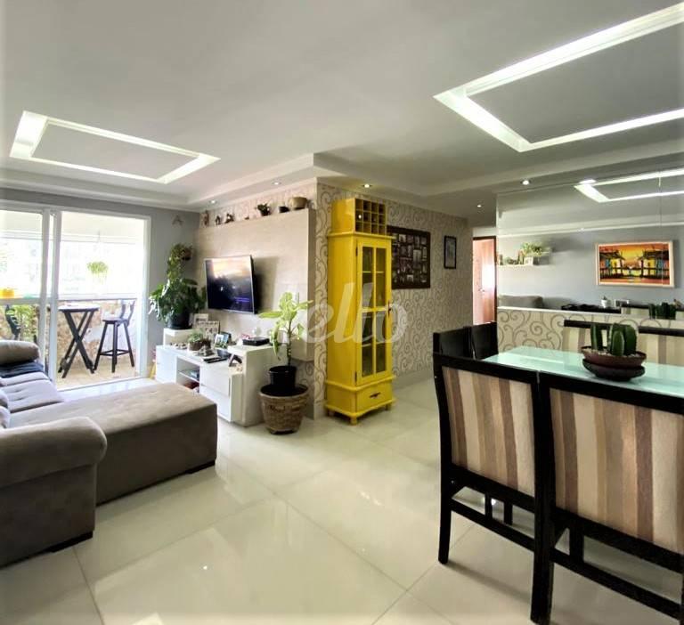 SALA de Apartamento à venda, Padrão com 108 m², 3 quartos e 4 vagas em Jardim Bela Vista - Santo André