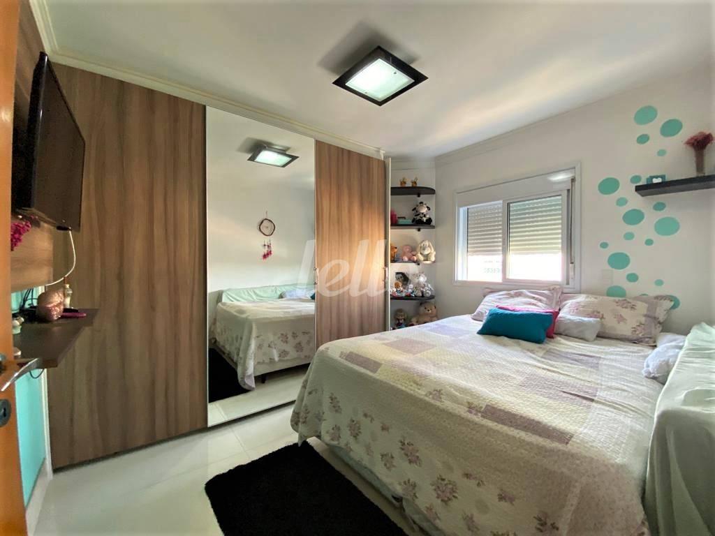 DORMITORIO de Apartamento à venda, Padrão com 108 m², 3 quartos e 4 vagas em Jardim Bela Vista - Santo André