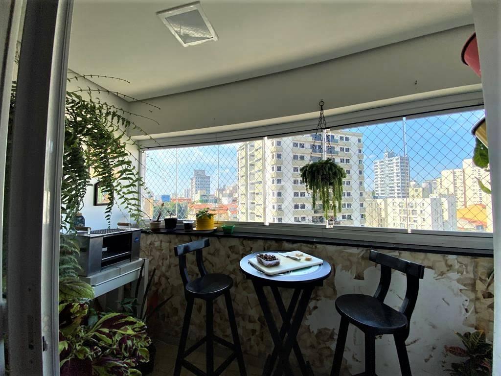 VARANDA de Apartamento à venda, Padrão com 108 m², 3 quartos e 4 vagas em Jardim Bela Vista - Santo André
