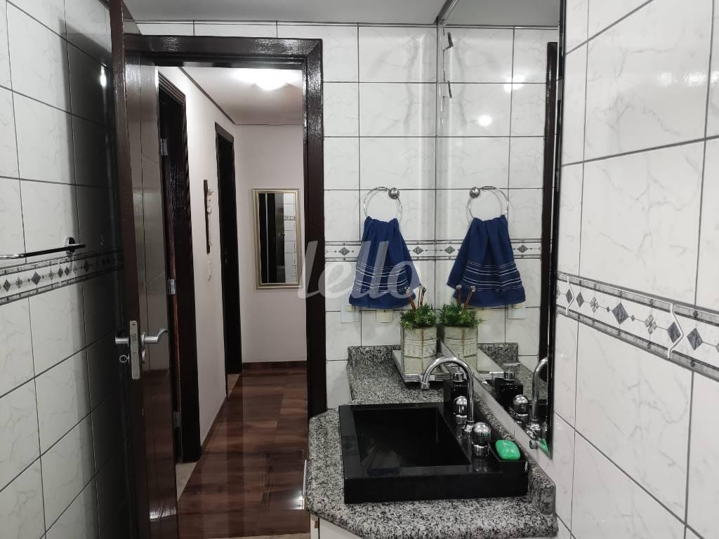 BANHEIRO SOCIAL de Apartamento à venda, Padrão com 124 m², 3 quartos e 3 vagas em Vila Gomes Cardim - São Paulo