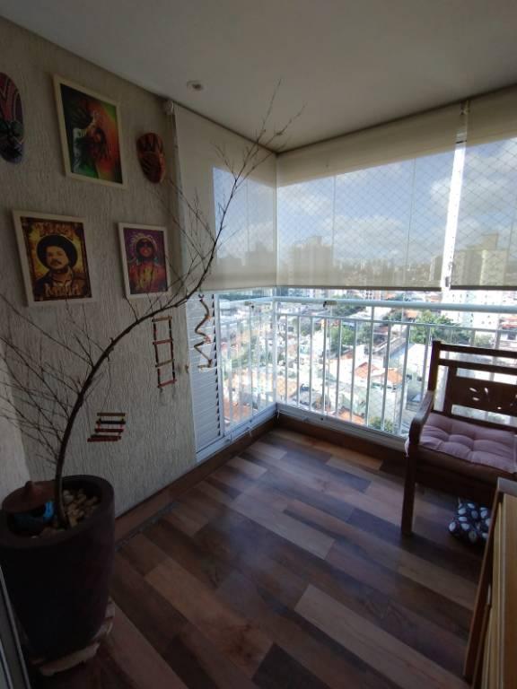VARANDA GOURMET de Apartamento à venda, Padrão com 72 m², 2 quartos e 2 vagas em Vila Valparaíso - Santo André
