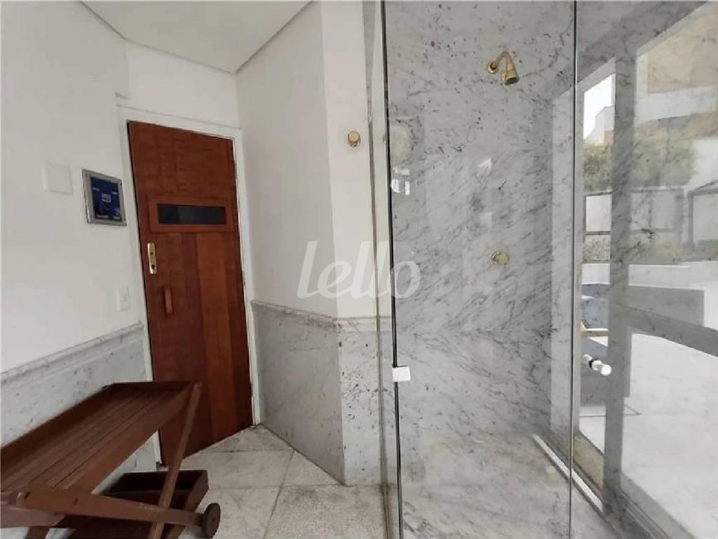ENTRADA SAUNA de Apartamento para alugar, cobertura - Padrão com 576 m², 4 quartos e 6 vagas em Higienópolis - São Paulo
