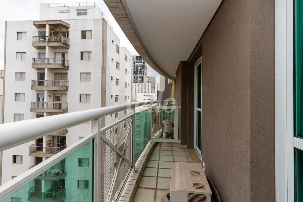VARANDA de Apartamento para alugar, Padrão com 30 m², 1 quarto e em Perdizes - São Paulo