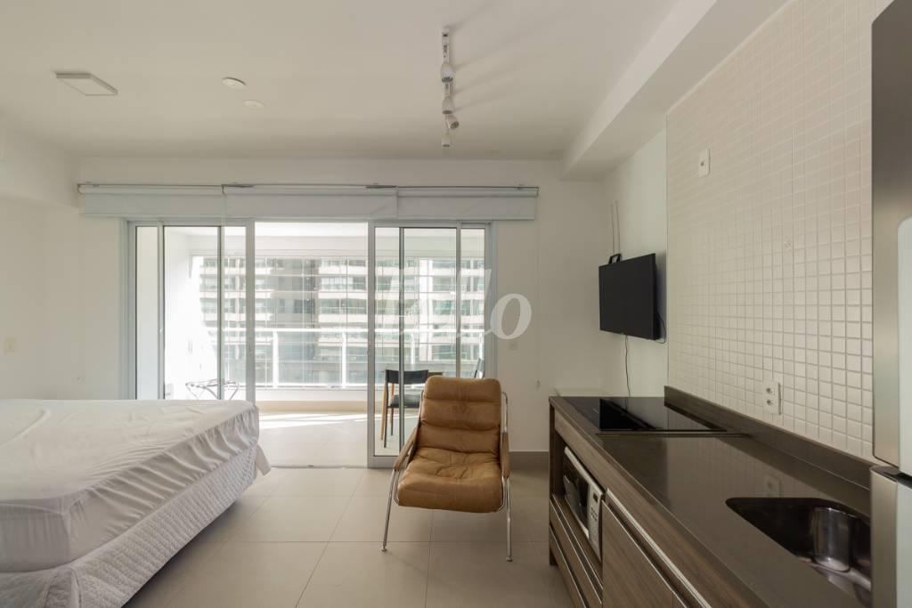 COZINHA de Apartamento para alugar, Studio com 34 m², 1 quarto e 1 vaga em Consolação - São Paulo
