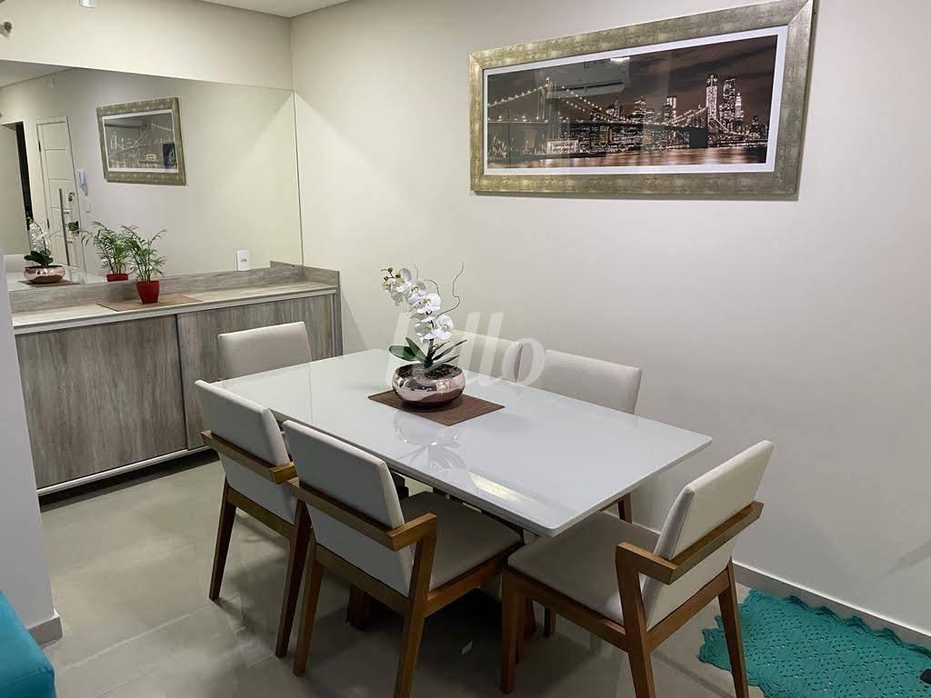 SALA DE JANTAR de Apartamento à venda, Padrão com 78 m², 3 quartos e 2 vagas em Vila Metalúrgica - Santo André