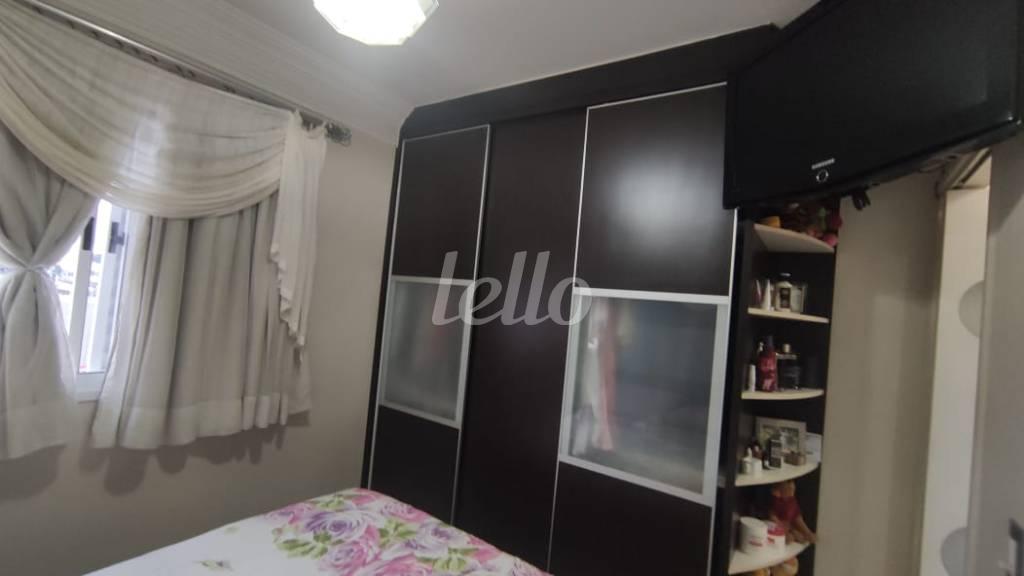 DORMITORIO de Apartamento à venda, Padrão com 48 m², 2 quartos e 1 vaga em Vila Palmares - Santo André