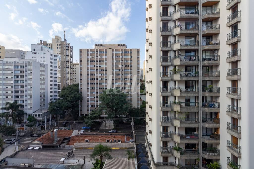 VISTA de Apartamento à venda, Studio com 28 m², 1 quarto e 1 vaga em Jardins - São Paulo