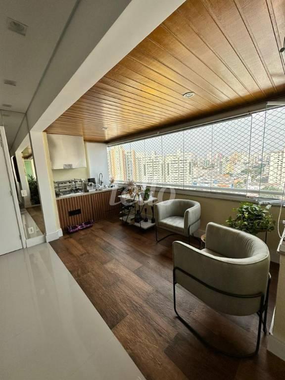 VARANDA de Apartamento à venda, Padrão com 128 m², 3 quartos e 3 vagas em Centro - Santo André