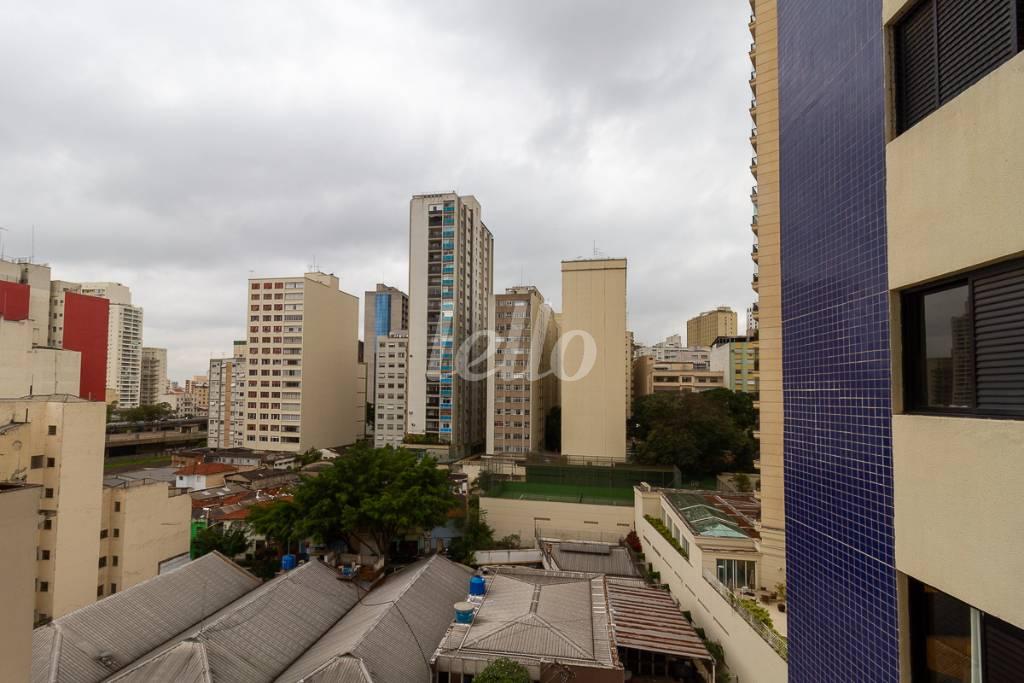 VISTA de Apartamento para alugar, Padrão com 110 m², 3 quartos e em Santa Cecília - São Paulo