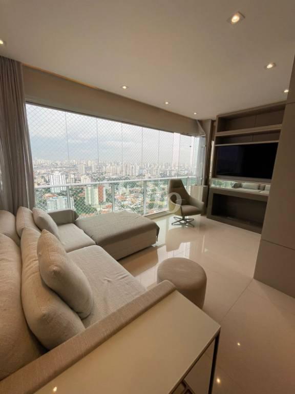 SALA de Apartamento à venda, cobertura - Padrão com 225 m², 3 quartos e 3 vagas em Jardim da Glória - São Paulo