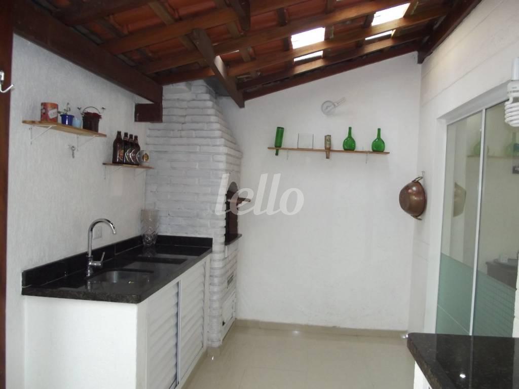 ÁREA GOURMET de Casa à venda, em condomínio - sobrado com 120 m², 2 quartos e 2 vagas em Utinga - Santo André