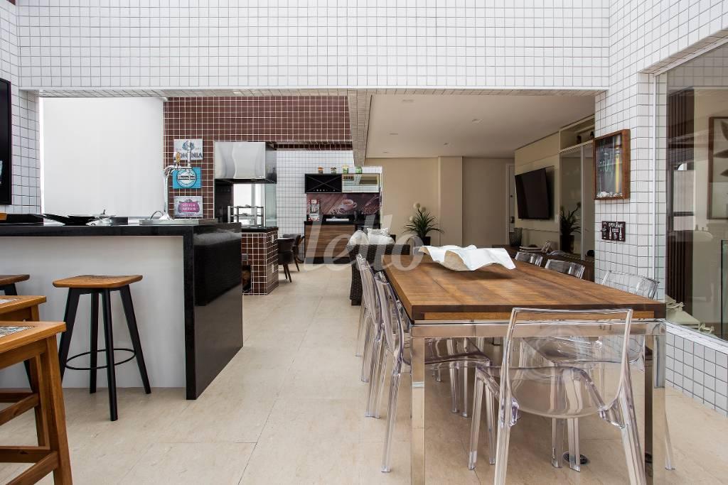 ÁREA GOURMET de Apartamento à venda, Triplex com 254 m², 3 quartos e 3 vagas em Osvaldo Cruz - São Caetano do Sul