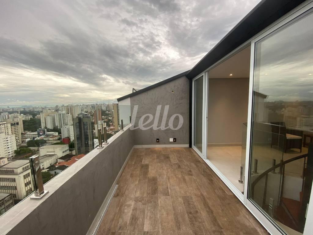 SACADA de Apartamento à venda, cobertura - Padrão com 95 m², 2 quartos e 1 vaga em Vila Clementino - São Paulo