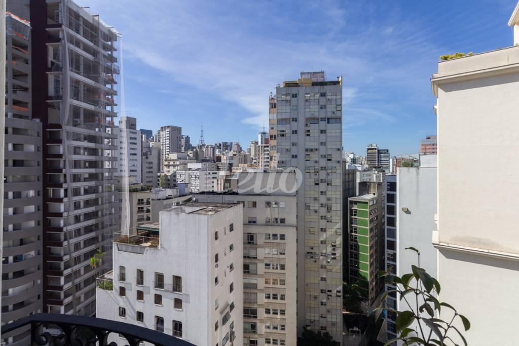 VISTA DA VARANDA de Apartamento à venda, Padrão com 92 m², 2 quartos e 1 vaga em Jardim Paulista - São Paulo