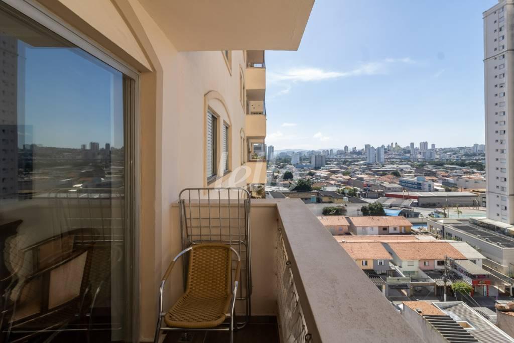 VARANDA de Apartamento para alugar, Padrão com 74 m², 2 quartos e 1 vaga em Vila Gomes Cardim - São Paulo