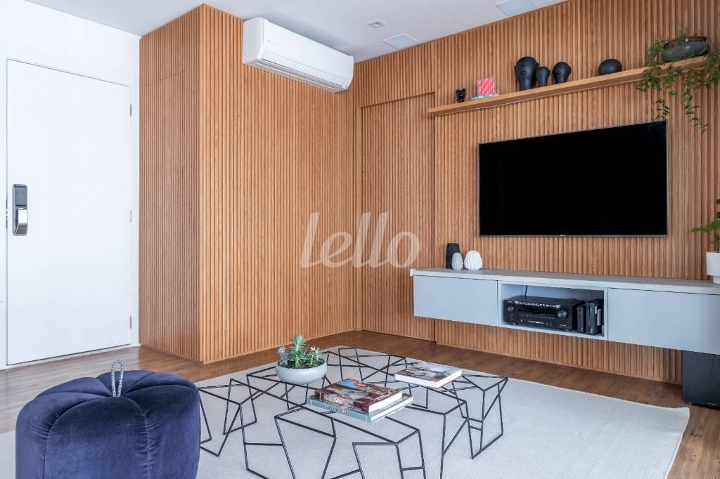 SALA de Apartamento à venda, Padrão com 118 m², 3 quartos e 2 vagas em Pinheiros - São Paulo