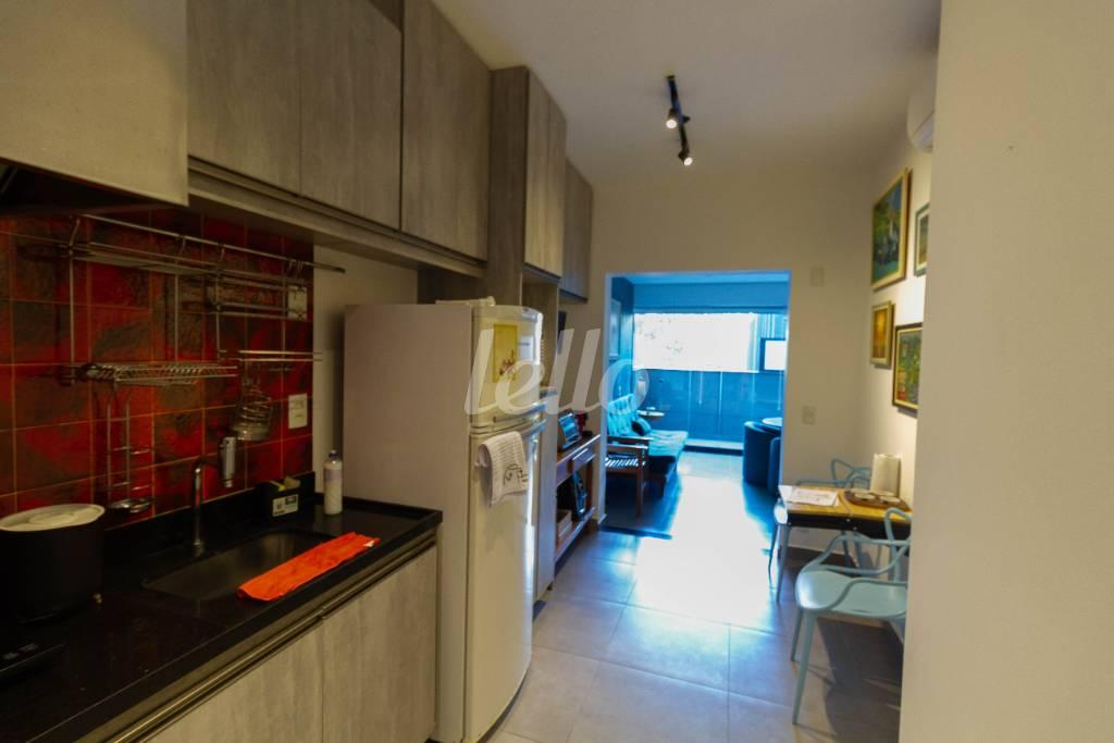 COZINHA de Apartamento para alugar, Flat com 120 m², 2 quartos e 1 vaga em Pinheiros - São Paulo