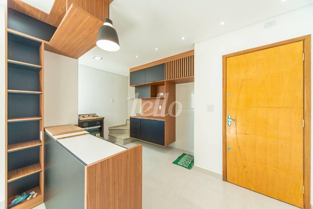 _REN3218 COZINHA de Apartamento à venda, cobertura - Padrão com 120 m², 2 quartos e 2 vagas em Campestre - Santo André