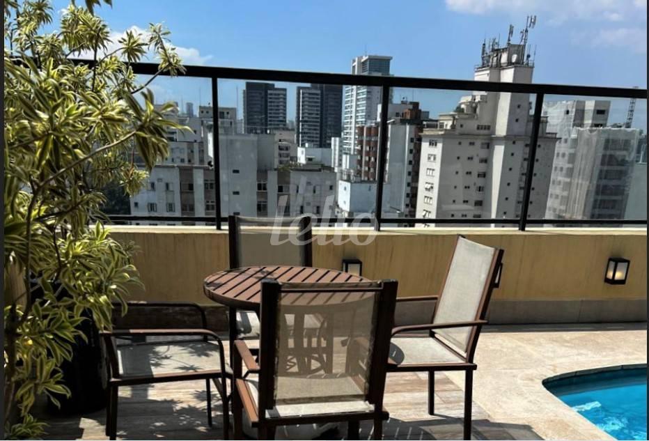 AREA DA PISCINA de Apartamento à venda, cobertura - Padrão com 209 m², 3 quartos e 3 vagas em Brooklin Paulista - São Paulo