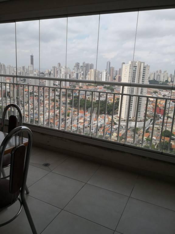 VARANDA de Apartamento à venda, Padrão com 79 m², 2 quartos e 2 vagas em Vila Bertioga - São Paulo