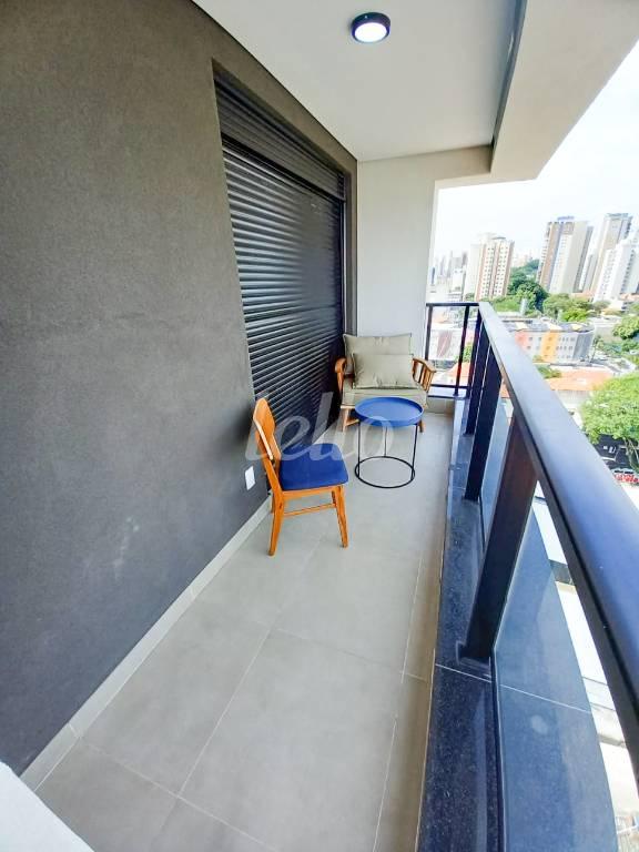 VARANDA de Apartamento para alugar, Garden com 105 m², 1 quarto e 1 vaga em Pinheiros - São Paulo