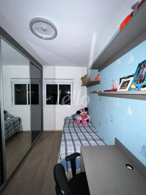 DORMITÓRIO de Apartamento à venda, Padrão com 56 m², 2 quartos e 1 vaga em Vila Curuca - Santo André