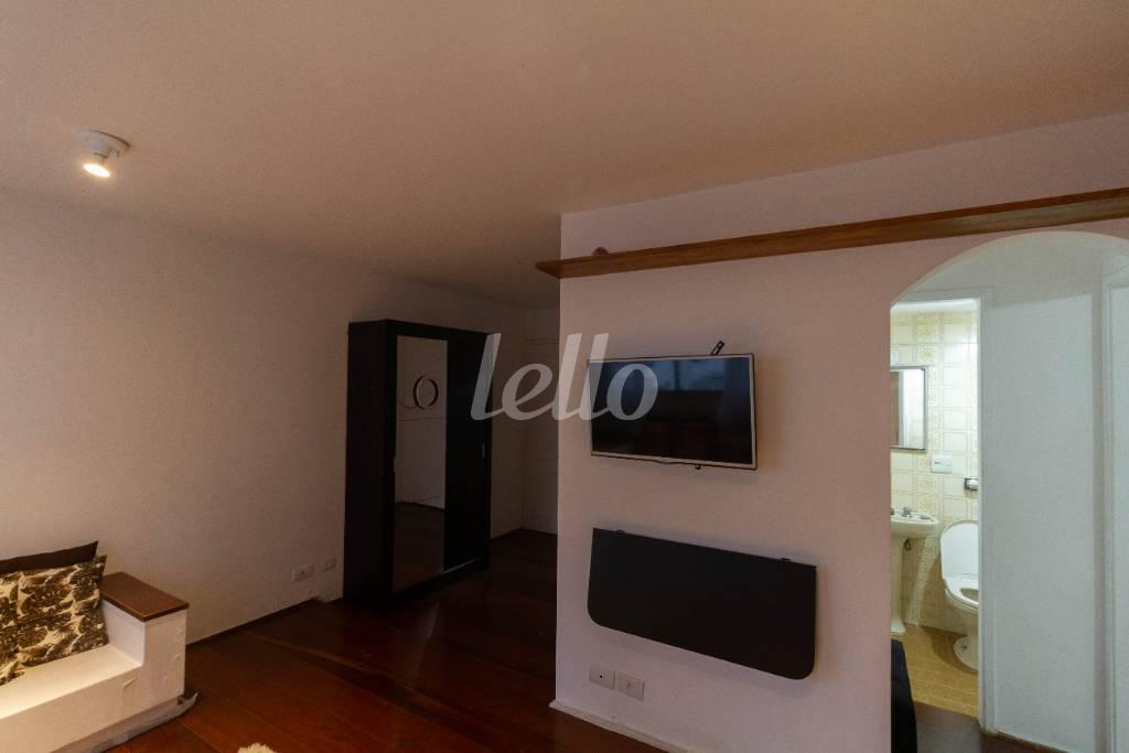SALA DE ESTAR de Apartamento para alugar, Padrão com 60 m², 1 quarto e 1 vaga em Brooklin Paulista - São Paulo