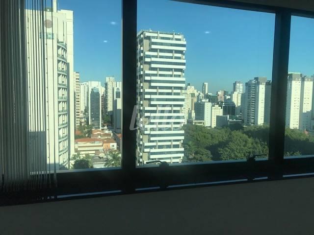 VISTA de Sala / Conjunto à venda, Padrão com 26 m², e 1 vaga em Indianópolis - São Paulo