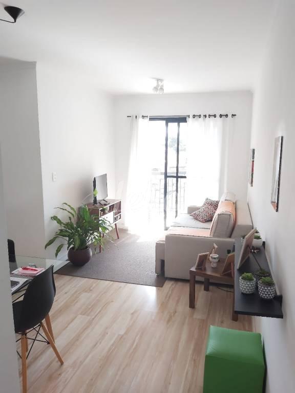 SALA de Apartamento à venda, Padrão com 71 m², 3 quartos e 2 vagas em Alto da Moóca - São Paulo