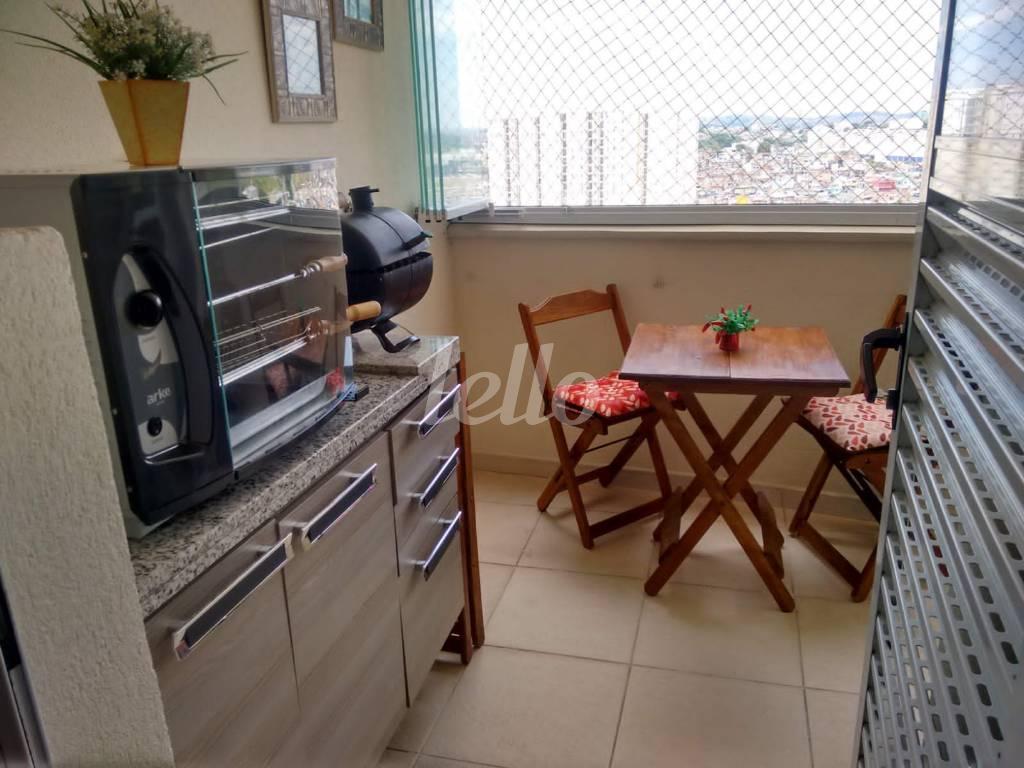 VARANDA GOURMET de Apartamento à venda, Padrão com 71 m², 3 quartos e 1 vaga em Parque Jaçatuba - Santo André