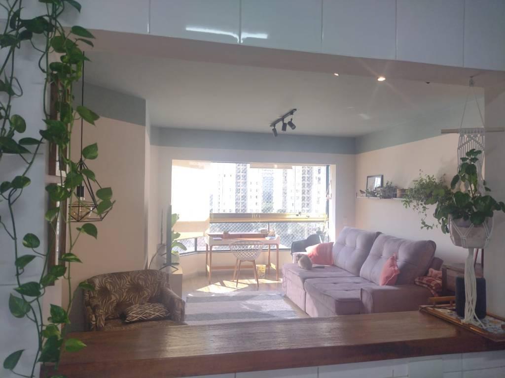 SALA de Apartamento à venda, Padrão com 97 m², 3 quartos e 1 vaga em Vila Azevedo - São Paulo