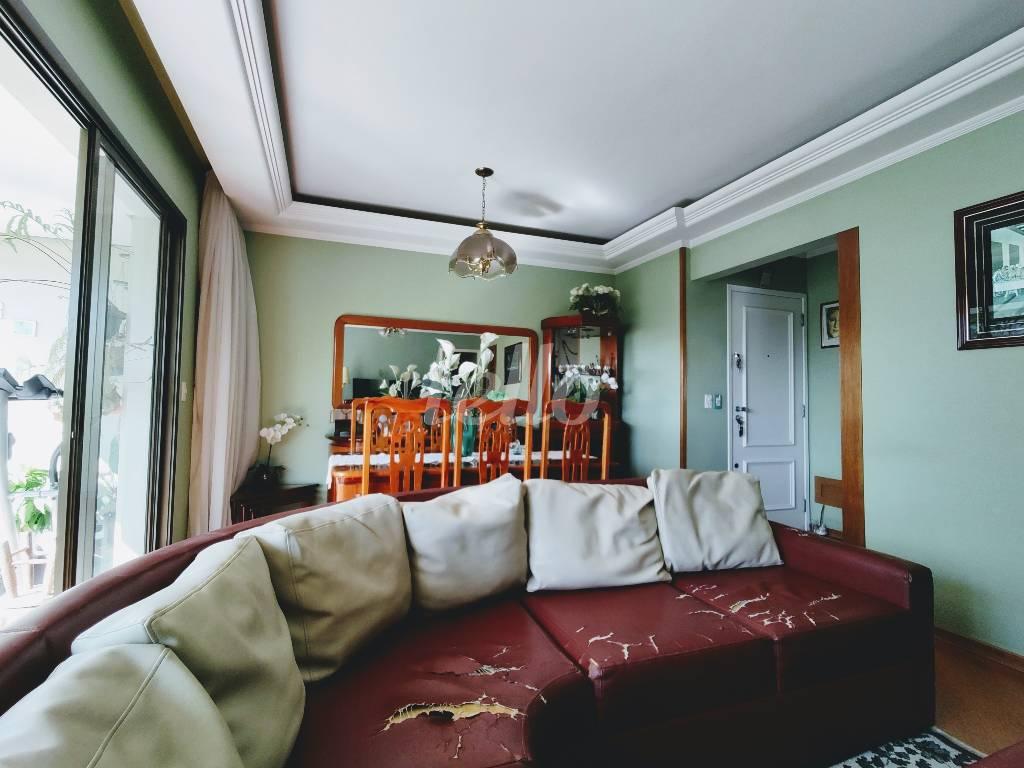 LIVING de Apartamento à venda, Padrão com 102 m², 3 quartos e 2 vagas em Parque da Mooca - São Paulo