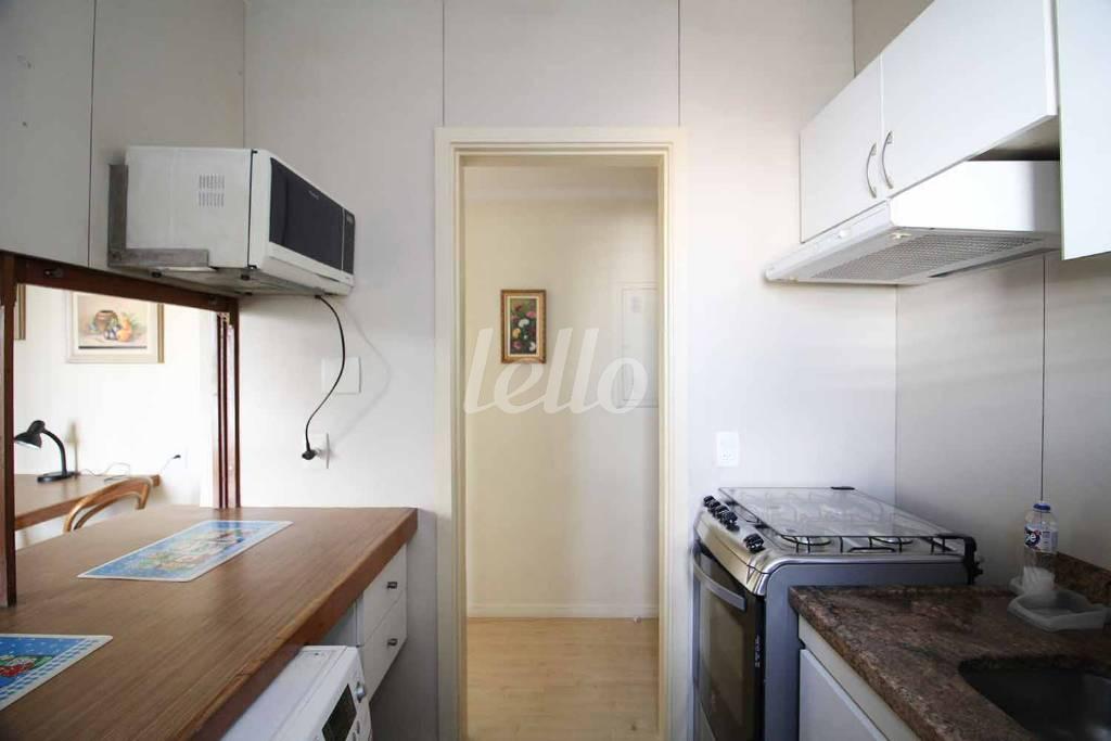 COZINHA de Apartamento para alugar, Padrão com 43 m², 1 quarto e 1 vaga em Jardim Paulista - São Paulo