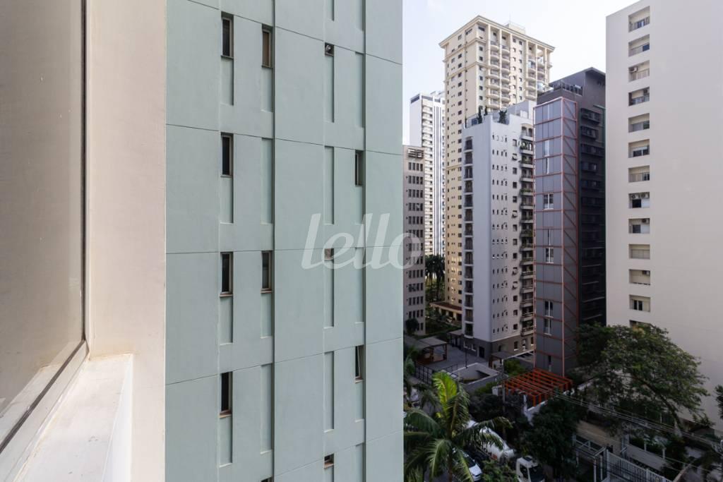 VARANDA de Apartamento para alugar, Padrão com 28 m², 1 quarto e 1 vaga em Jardim Paulista - São Paulo