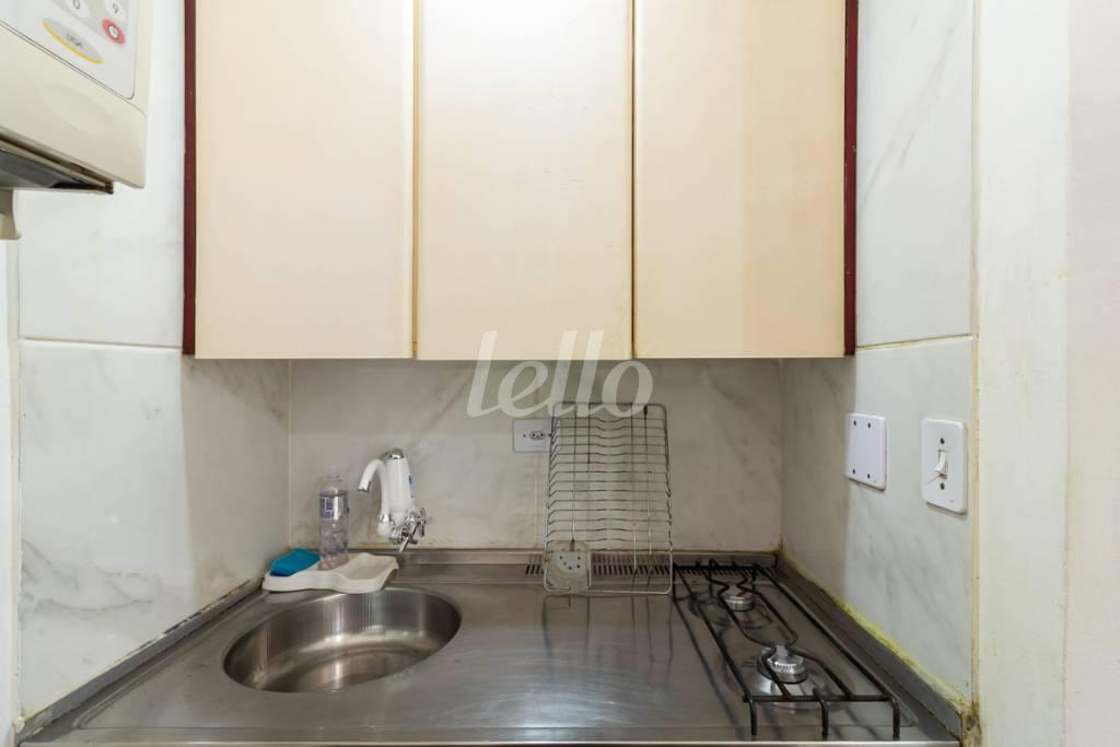 COZINHA de Apartamento para alugar, Padrão com 28 m², 1 quarto e 1 vaga em Jardim Paulista - São Paulo