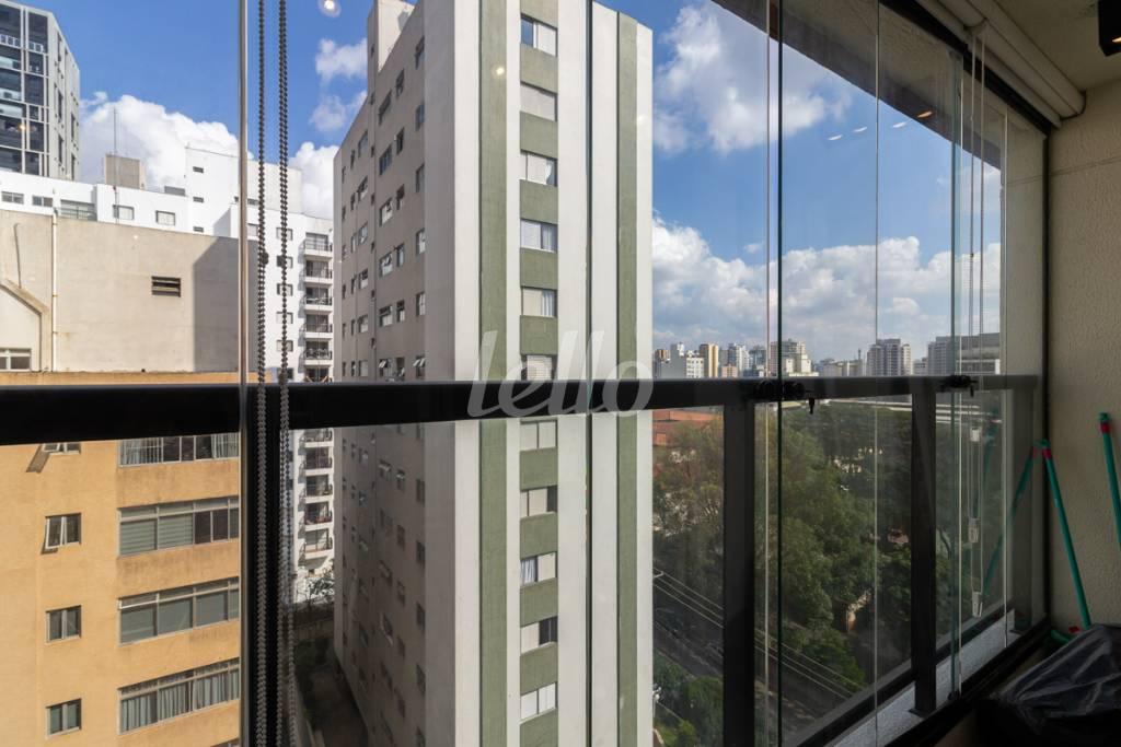 VARANDA de Apartamento para alugar, Studio com 25 m², 1 quarto e em Perdizes - São Paulo