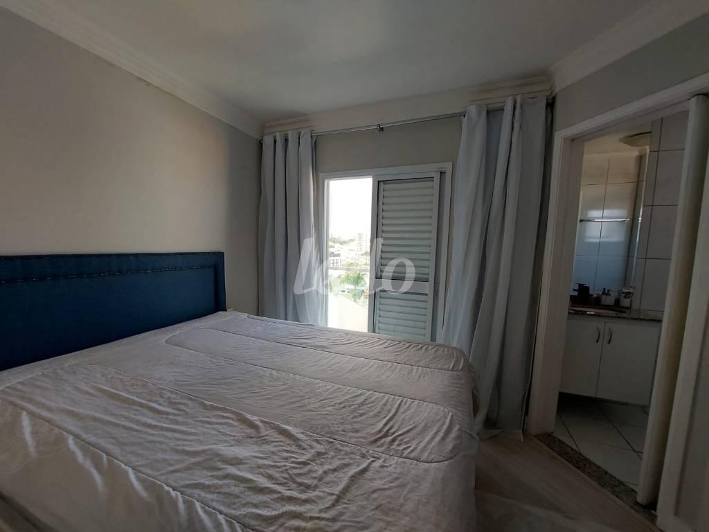 DORMITÓRIO de Apartamento à venda, cobertura - Padrão com 134 m², 2 quartos e 1 vaga em Vila Valparaíso - Santo André