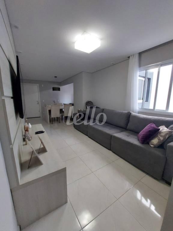 SALA DOIS AMBIENTES de Apartamento à venda, cobertura - Padrão com 134 m², 2 quartos e 1 vaga em Vila Valparaíso - Santo André