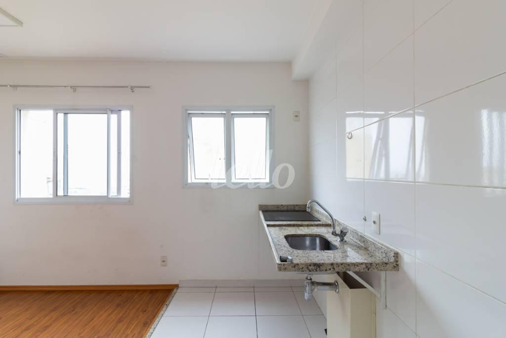 COZINHA de Apartamento para alugar, Padrão com 36 m², 1 quarto e em Santa Efigenia - São Paulo