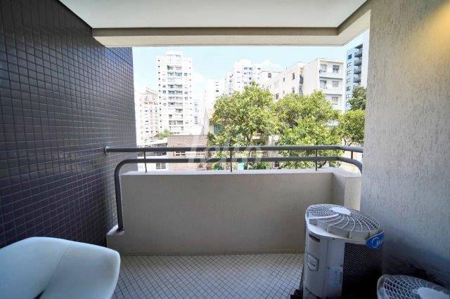 VARANDA de Apartamento à venda, Padrão com 45 m², 1 quarto e 1 vaga em Vila Buarque - São Paulo