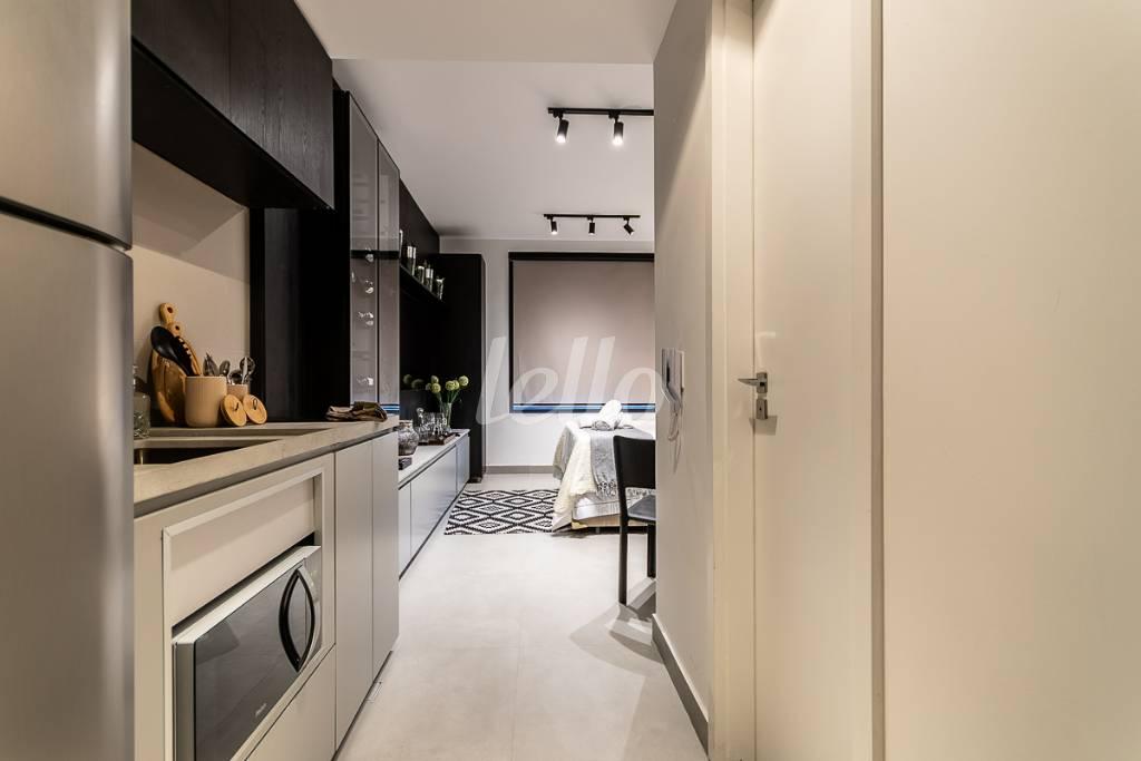 COZINHA de Apartamento para alugar, Padrão com 30 m², 1 quarto e 1 vaga em Itaim Bibi - São Paulo