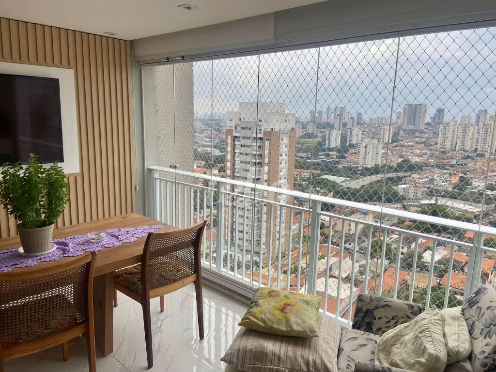 VARANDA de Apartamento à venda, Padrão com 120 m², 3 quartos e 3 vagas em Bosque da Saúde - São Paulo