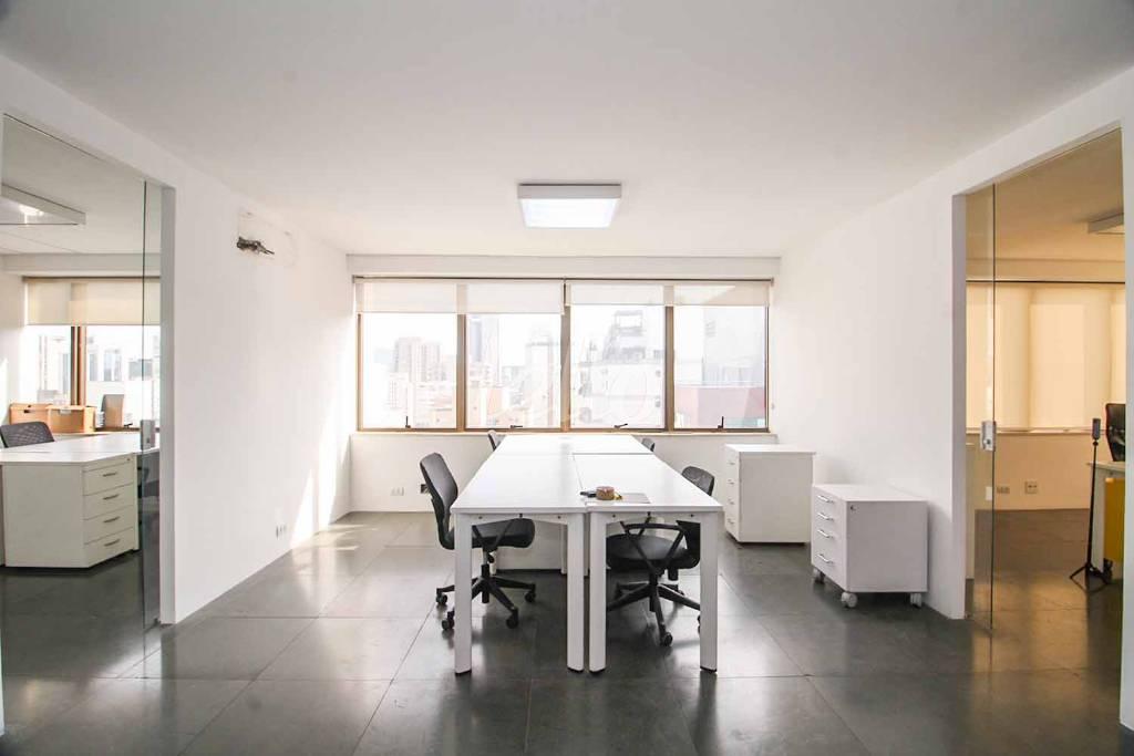 SALA PRINCIPAL de Sala / Conjunto para alugar, Padrão com 128 m², e 2 vagas em Itaim Bibi - São Paulo