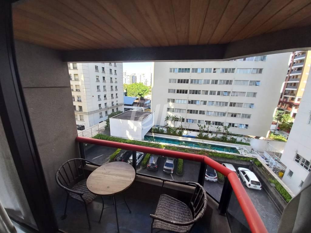 SACADA de Apartamento à venda, Padrão com 47 m², 1 quarto e 1 vaga em Itaim Bibi - São Paulo