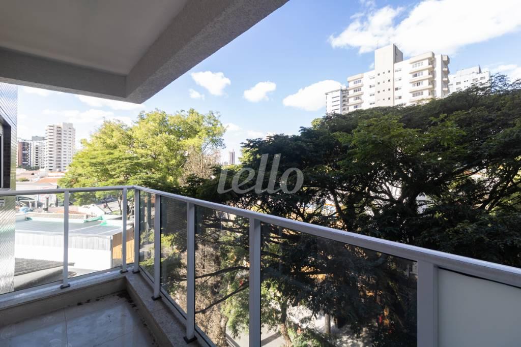 06 VARANDA de Apartamento para alugar, Padrão com 40 m², 1 quarto e 1 vaga em Vila Regente Feijó - São Paulo