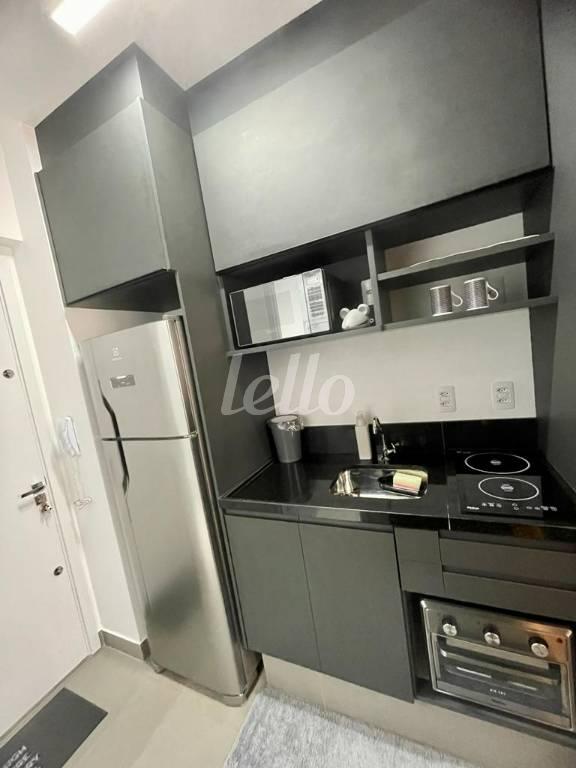 COZINHA de Apartamento para alugar, Padrão com 32 m², 1 quarto e 1 vaga em Consolação - São Paulo