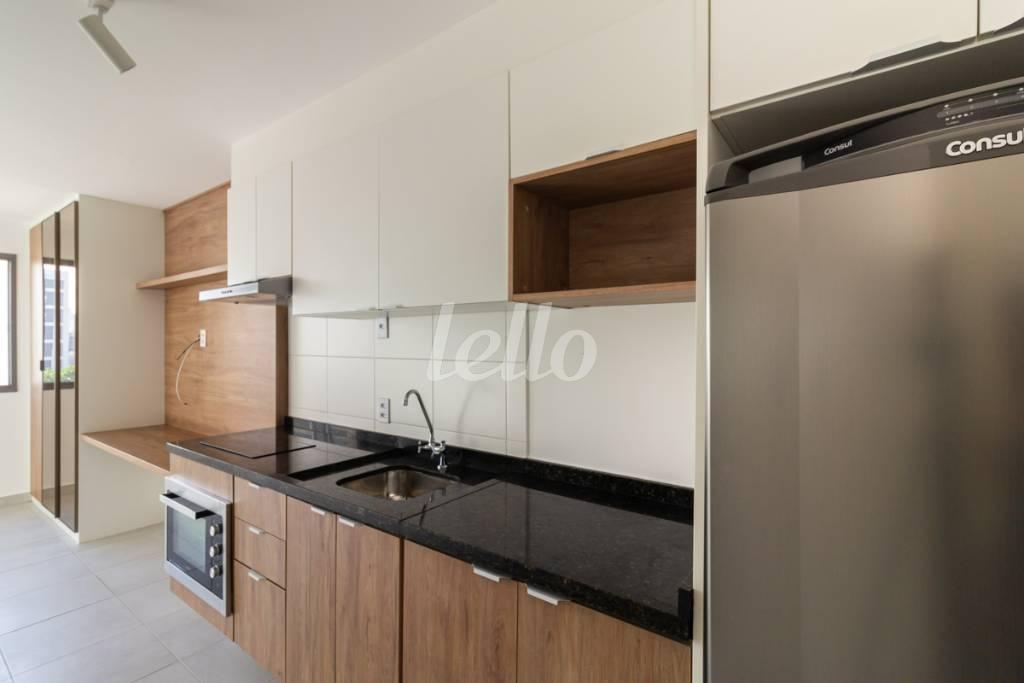 COZINHA de Apartamento à venda, Padrão com 24 m², 1 quarto e em Vila Clementino - São Paulo