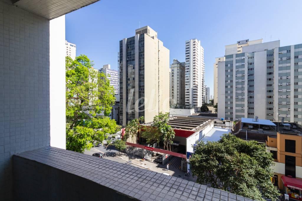 VARANDA de Sala / Conjunto para alugar, Padrão com 47 m², e 1 vaga em Santa Cecília - São Paulo