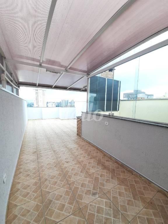 TERRAÇO de Apartamento à venda, cobertura - Padrão com 80 m², 2 quartos e 1 vaga em Parque Das Nações - Santo André